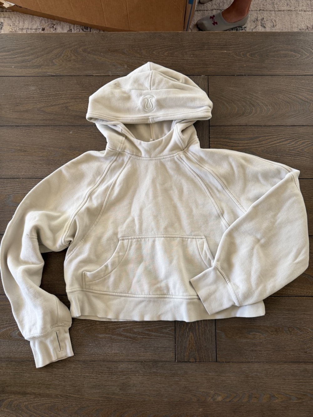 lululemon athletica Cream Hooded Pullover